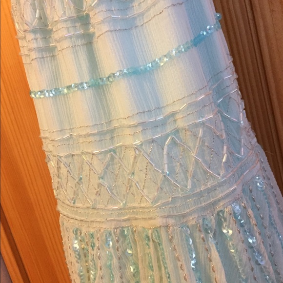 Free people baby blue sequined dress - Picture 2 of 6